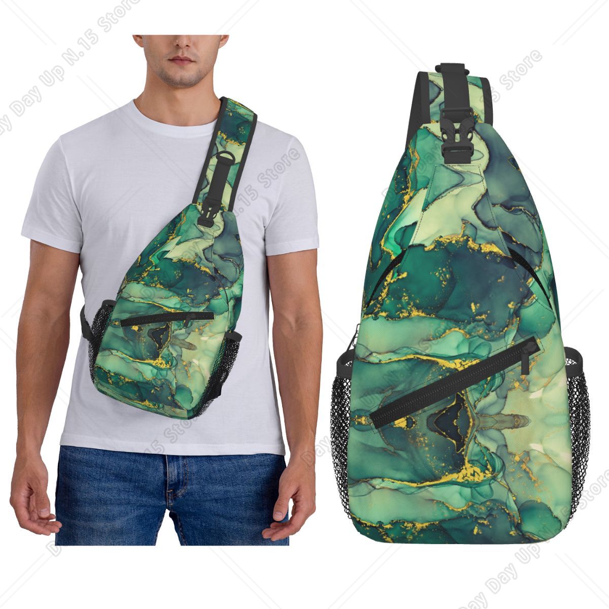 Luxury Bags Blue - Bolso de lujo con textura abstracta
