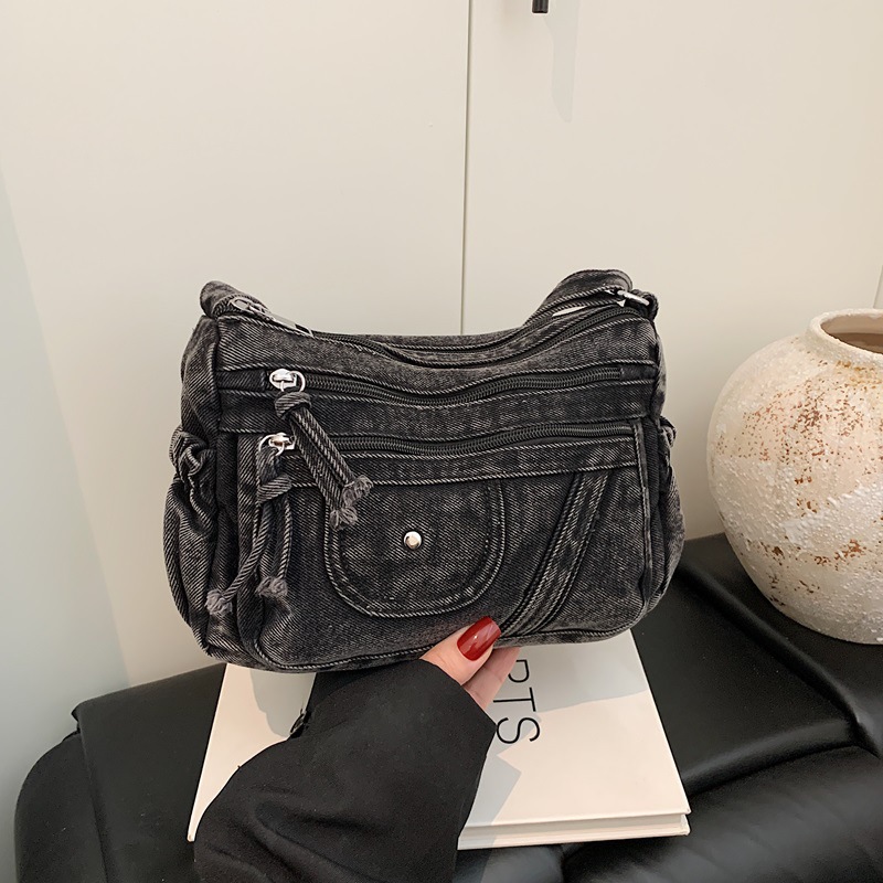 Bolso de mezclilla azul retro  - Luxury Bags Blue reseña y precio