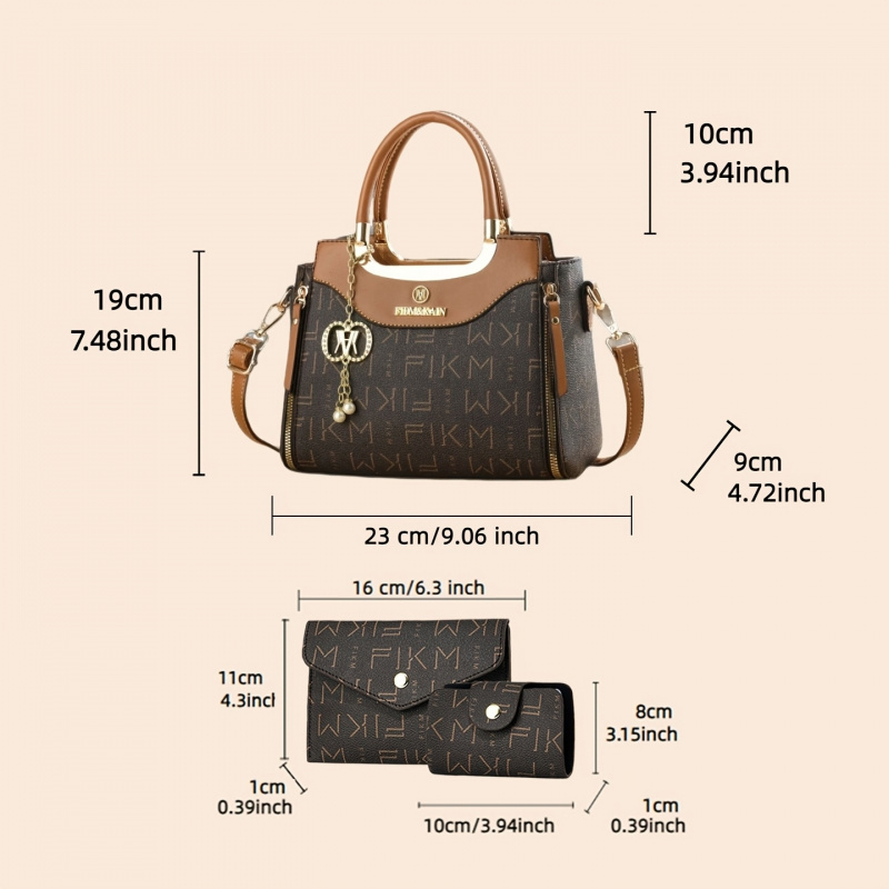 Conjunto de 3 piezas de bolsos - Luxury Bags Women reseña y precio