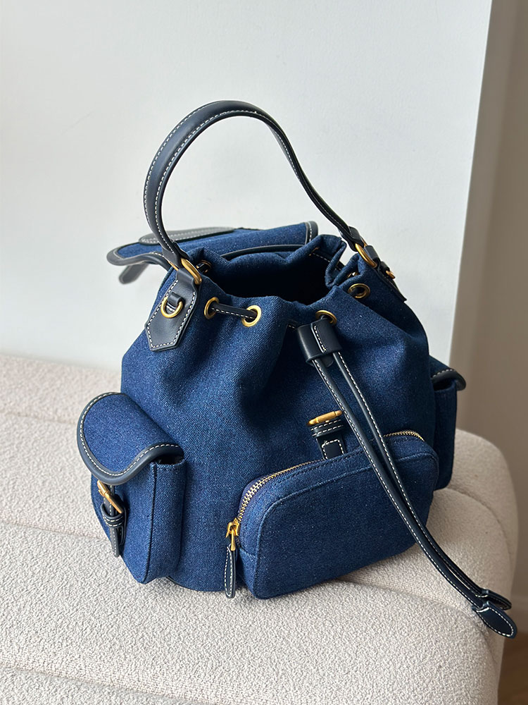 Mochila de Mujer Azul Denim 20 - Luxury Bags Blue reseña y precio