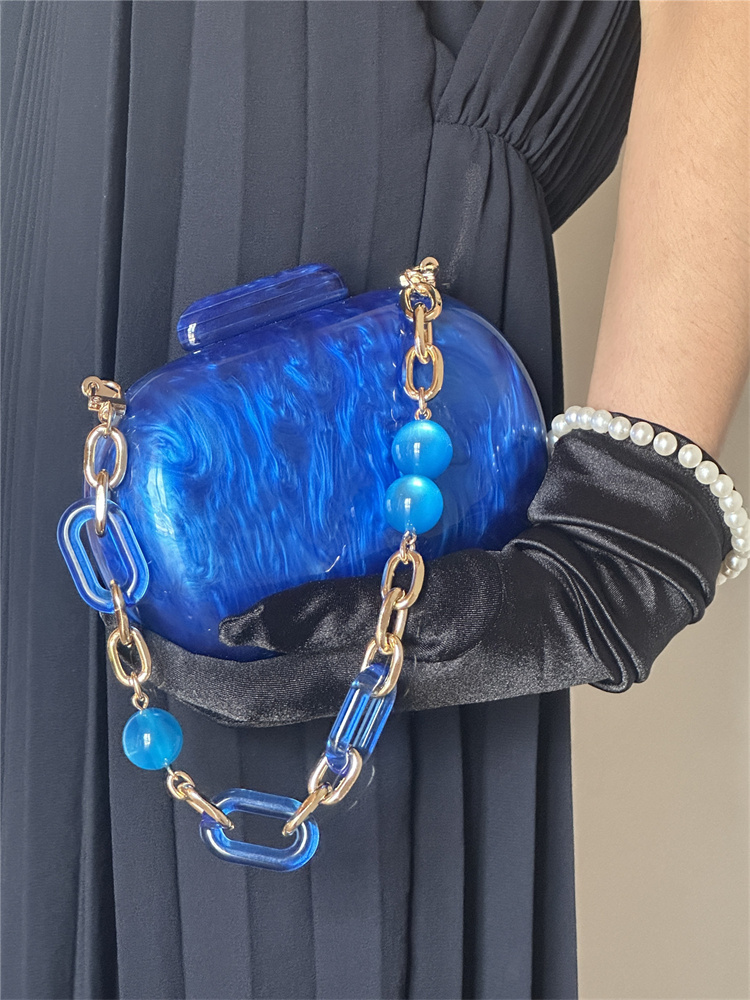 Bolso de mano de lujo con patr - Luxury Bags Blue reseña y precio