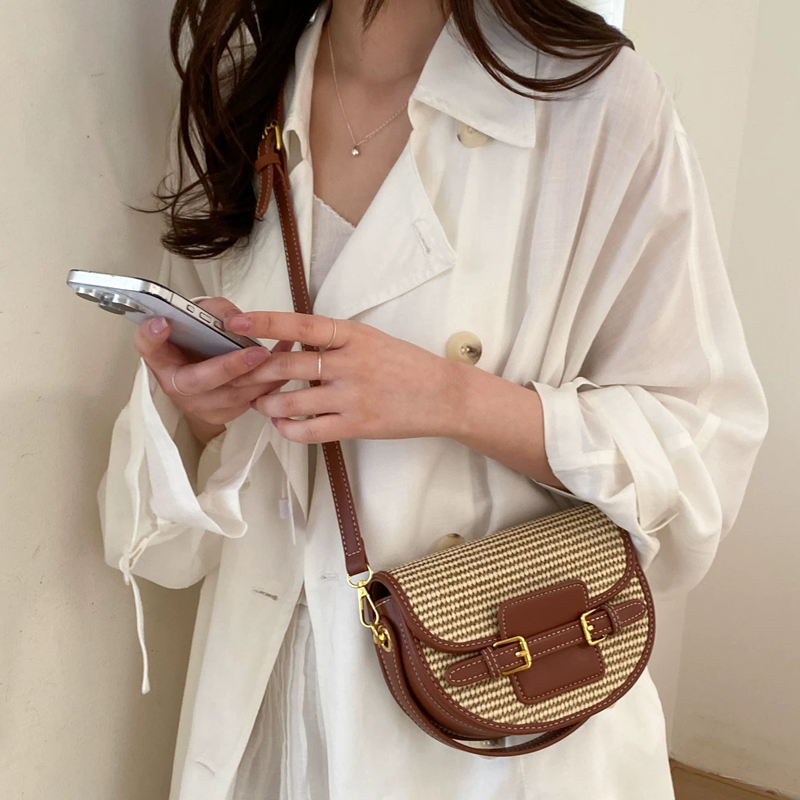 Mini bolsas de sillín de paja  - Luxury Bags Women reseña y precio