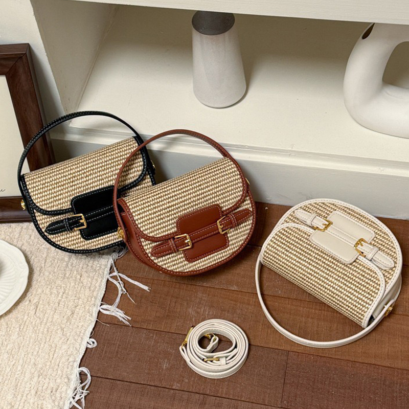 Mini bolsas de sillín de paja  - Luxury Bags Women reseña y precio