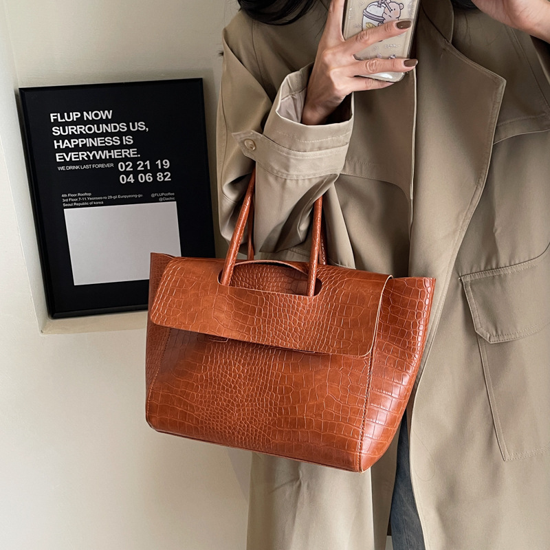 Bolso grande con patrón de pie - Luxury Bags Vip reseña y precio